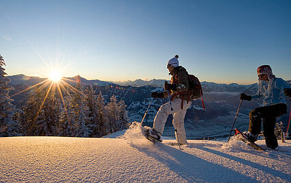 Schneeschuhwandern, Sonnenaufgang, (c) Alpbachtal Tourismus/Berger Bernhard