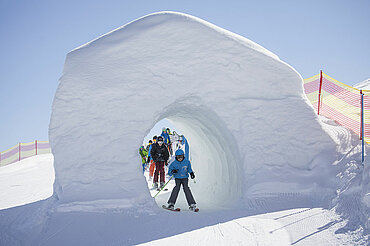 Skitunnel bei der Funslope am Wiedersbergerhorn, (c) Ski Juwel Alpbachtal Wildschönau